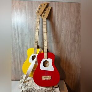 Loog Mini Guitar Vibrant Red and Yellow Kids Acoustic